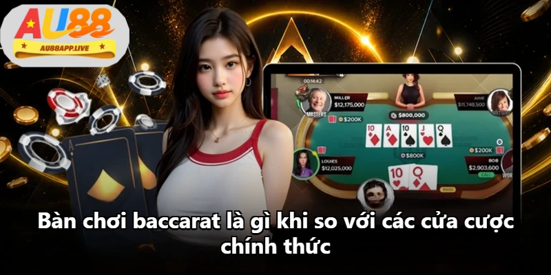 Bàn chơi baccarat là gì khi so với các cửa cược chính thức Bàn chơi baccarat là gì khi so với các cửa cược chính thức