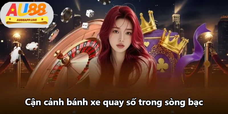 Cận cảnh bánh xe quay số trong sòng bạc