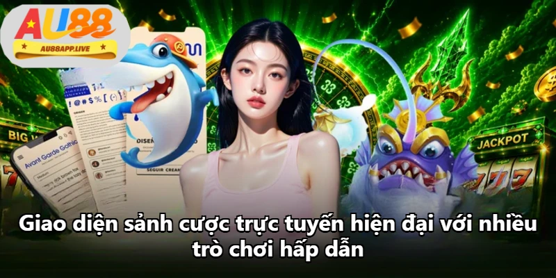 Giao diện sảnh cược trực tuyến hiện đại với nhiều trò chơi hấp dẫn