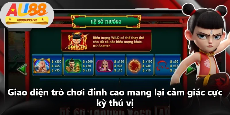 Giao diện trò chơi đỉnh cao mang lại cảm giác cực kỳ thú vị