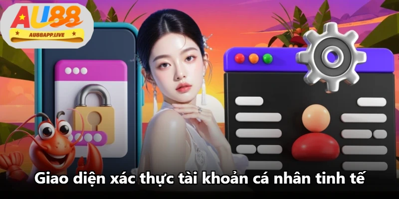 Giao diện xác thực tài khoản cá nhân tinh tế