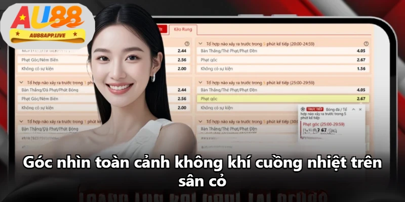 Góc nhìn toàn cảnh không khí cuồng nhiệt trên sân cỏ Góc nhìn toàn cảnh không khí cuồng nhiệt trên sân cỏ